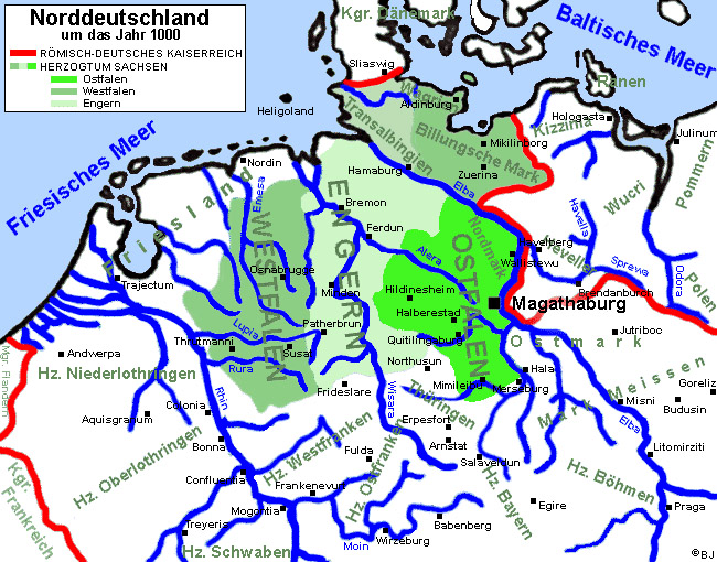 Norddeutschland um das Jahr 1000 Norddeutschland um das Jahr 1000